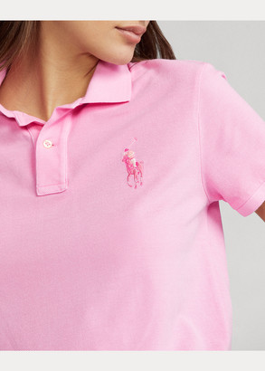 Ralph Lauren Pink Pony Cotton Mesh Polo Shirt - ShopStyle Short 
